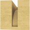 Ekena Millwork 5"W x 10"D x 5"H Wide Rockford Rough Cedar Woodgrain TimberThane Corbel, Primed Tan CORUR05X10X05ROCRCPR - alternate 2
